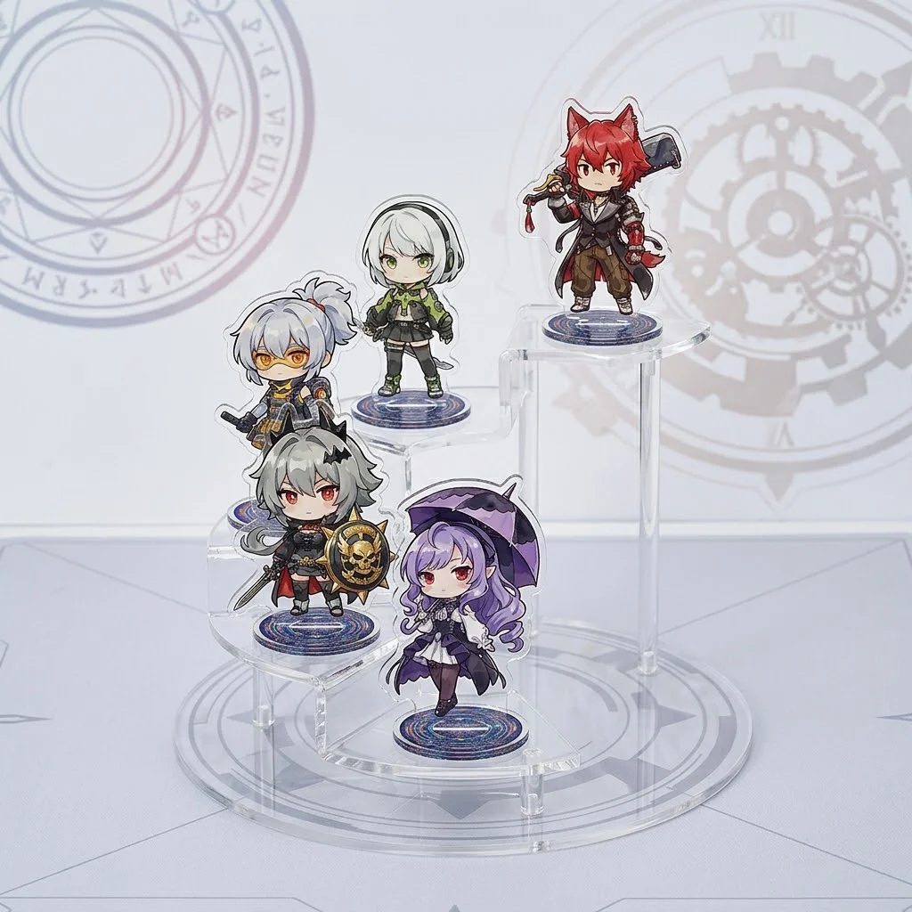 Zenless Zone Zero Acrylic Stand Keychain 10CM Chibi Victoria Miyabi Asaba Harumasa Nicole Demara Desk Ornament Fan Merchandise