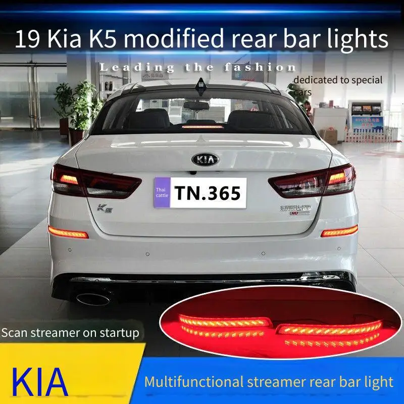 

2PCS LED Red Rear Bumper Reflector Lights Brake Warning Stop Tail Lamp For Kia Optima K5 2019 2020 2021 Car Accessories