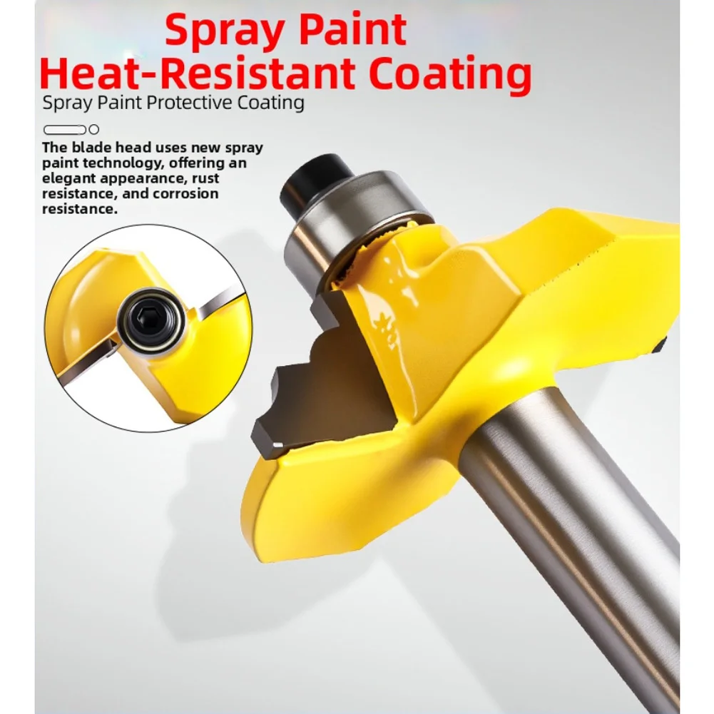 1 قطعة 8 مللي متر عرقوب الزاوية التقريب راوتر بت مقعر قاطعة المطحنة حافة مستديرة المتقلب الرومانية Ogee تحمل راوتر بت النجارة أيضا