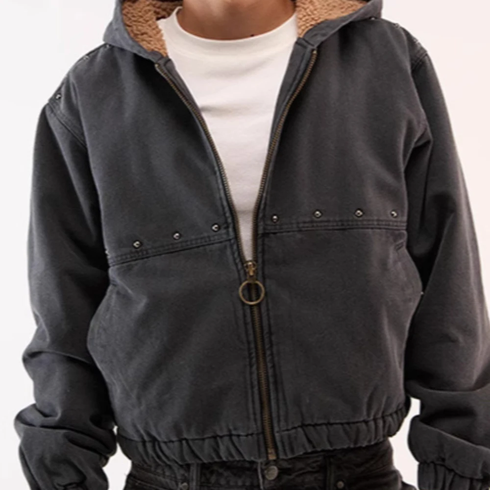 

Осень и зима Y2g Ретро Модные тенденции Хип-хоп Повседневный универсальный кардиган на молнии Джинсовая рубашка для мужчин и женщин в одном стиле