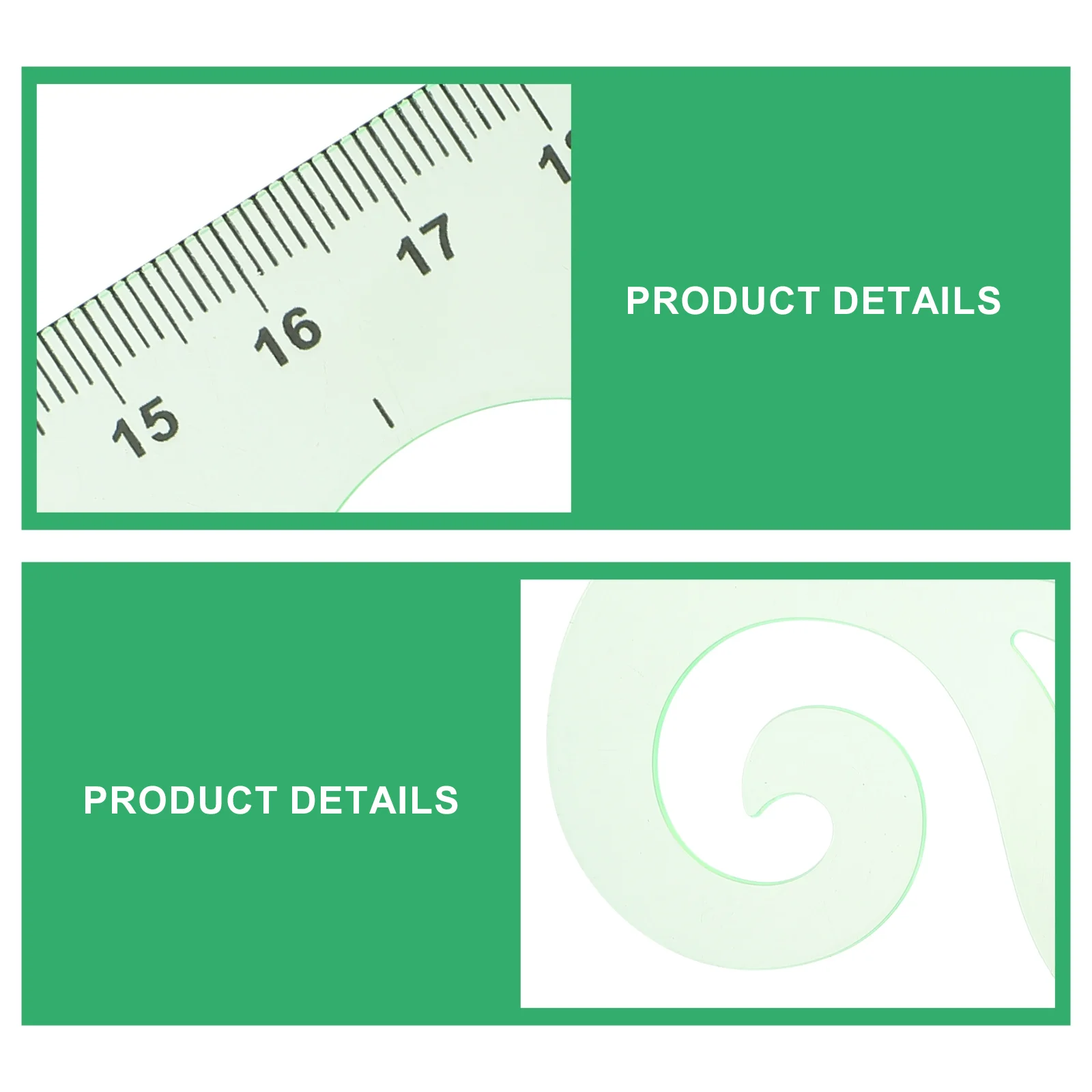 

1 set Geometric Ruler Set Plastic Measuring Tools Drawing Templates Rulers Art Engineering Drafting Accessories Design