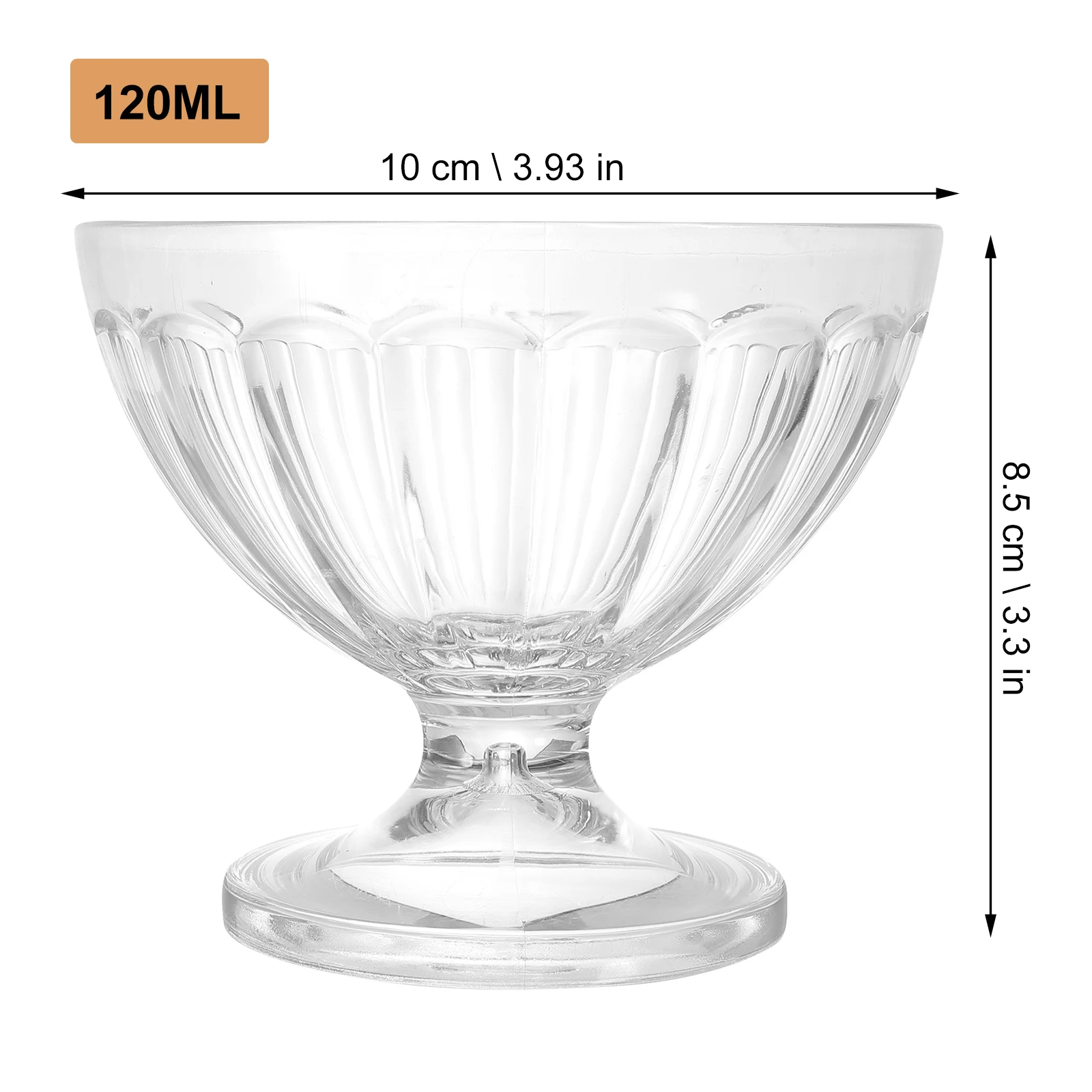 

Ice Cream Cup Dessert Bowl Footed Food Bowls Kids Cups Yogurt Accessories Acrylic Material Safe Clear Design Suitable