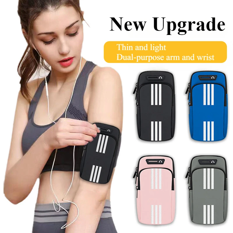 

Новая спортивная сумка для мобильного телефона, повязка на руку для бега, аксессуары для мобильных телефонов, женские сумки mp3/mp4, сумка из искусственной кожи для бега, водонепроницаемая