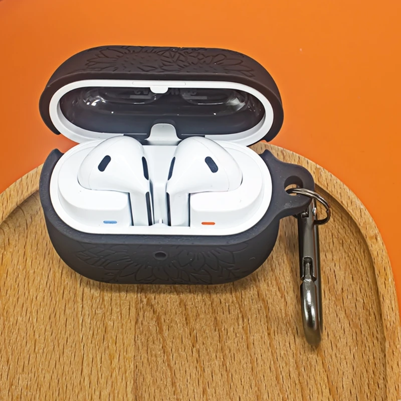 Capa protetora silicone flexível para botões 3, fone ouvido sem fio, à prova choque, uso diário, dropship