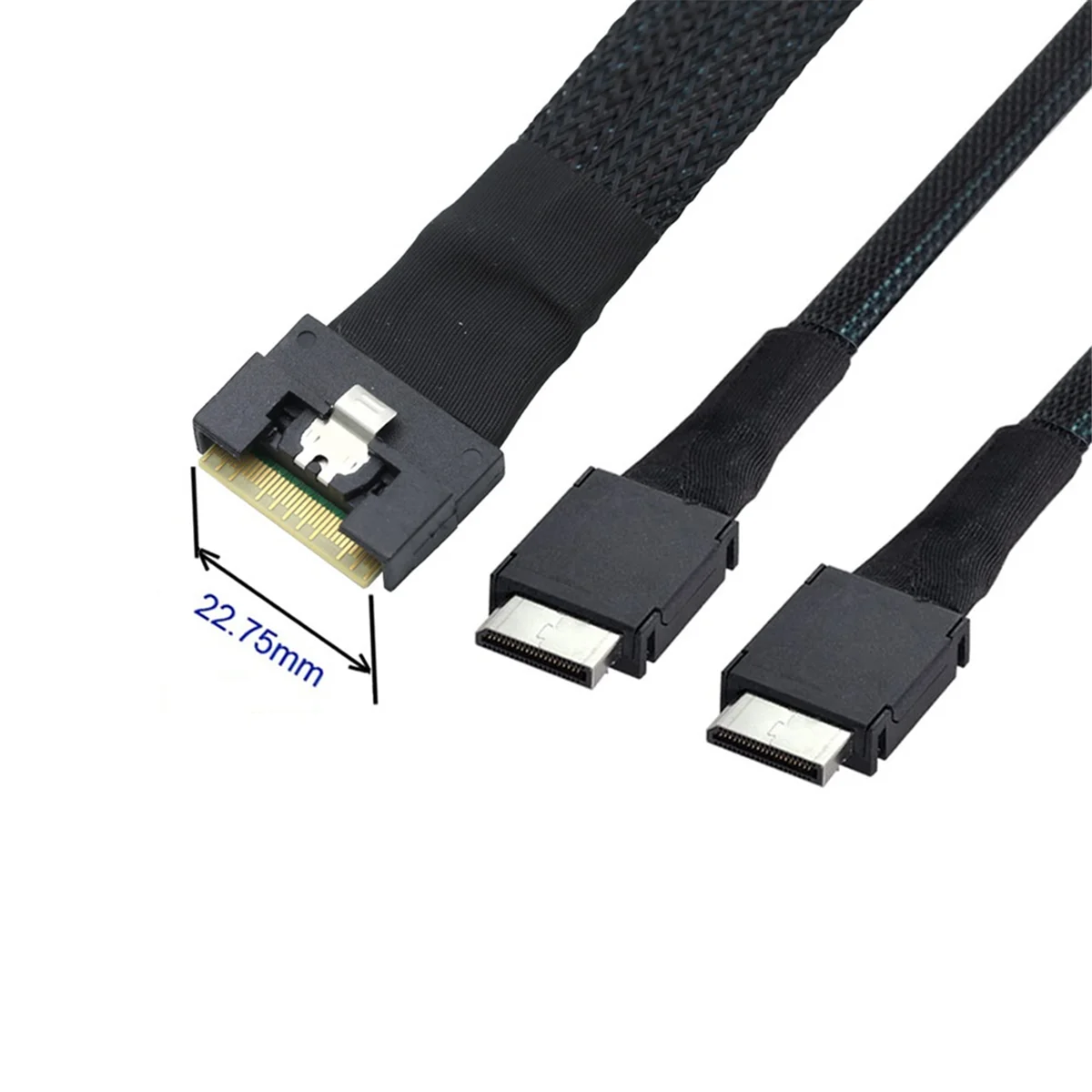 

A26P Slim Sas SFF-8654 8i к высокоскоростному серверному кабелю Oculink SFF-8611 4i X 2 для переходной карты PCI-Express Server