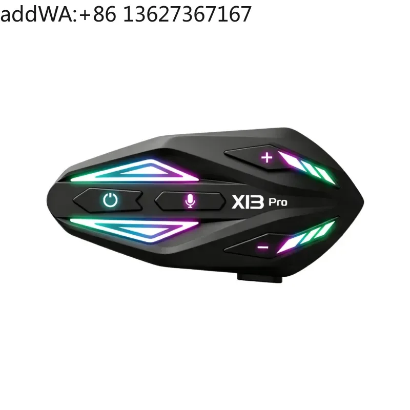 Cross-border multi-person riding x13pro motorcycle helmet full helmet bluetooth headset waterproof belt FM music
