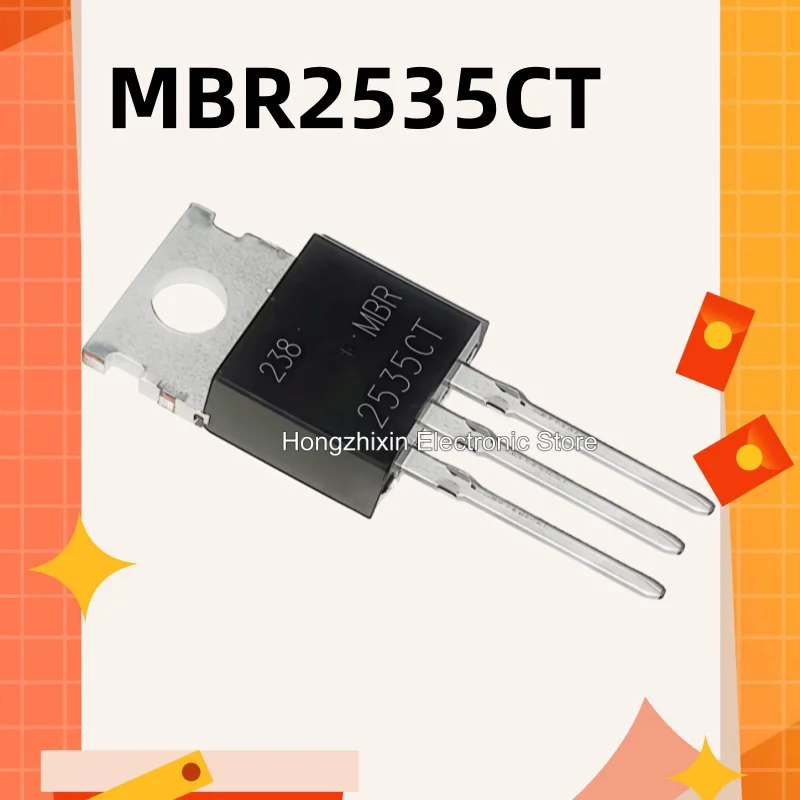 MBR2535CT، 10 قطع، MBR2535، 2535CT، TO-220، صمام ثنائي شوتكي