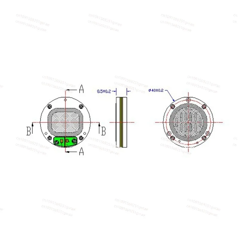 40Mm new flat diaphragm speaker DIY tablet earphone hifi fever speaker, can be pushed directly by mobile phone