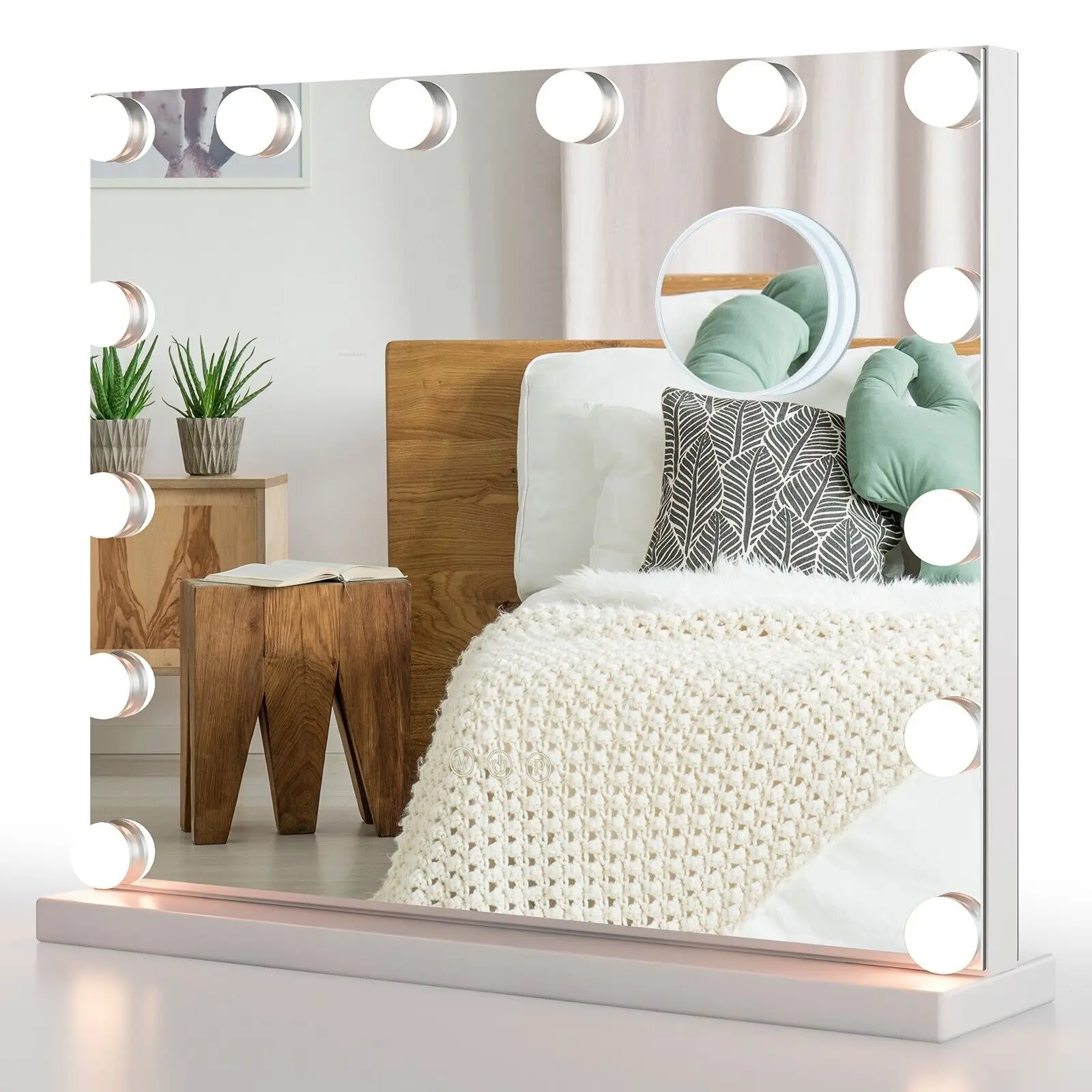 GOFLAME Vanity Mirror Hollywood Makeup Mirror Tabletop Lighted Vanity Mirror