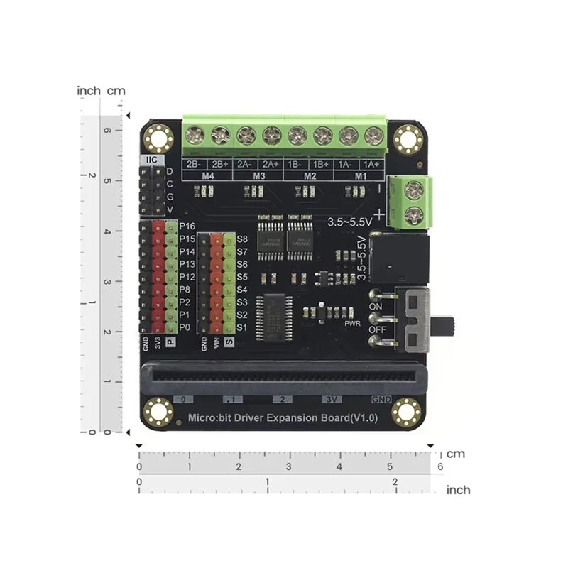 Performa Stabil-Dfrobot Micro-Driver Driver Expansion Board Penggerak Motor 4 Arah Antarmuka Servo 8 Arah Untuk Micro-Bit UNIHIKER