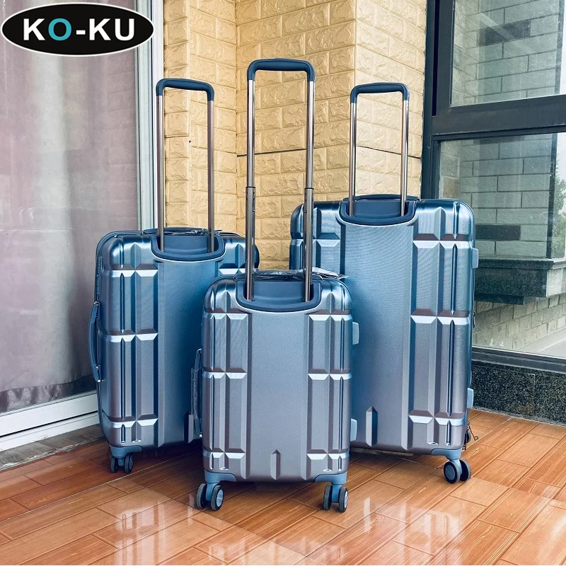 KO-KU Ice Blue New Luggage Boys Suitcase 28 inch Large Capacity Trolley Case 24 inch Suitcase 20 inch Carry-on Boarding Box