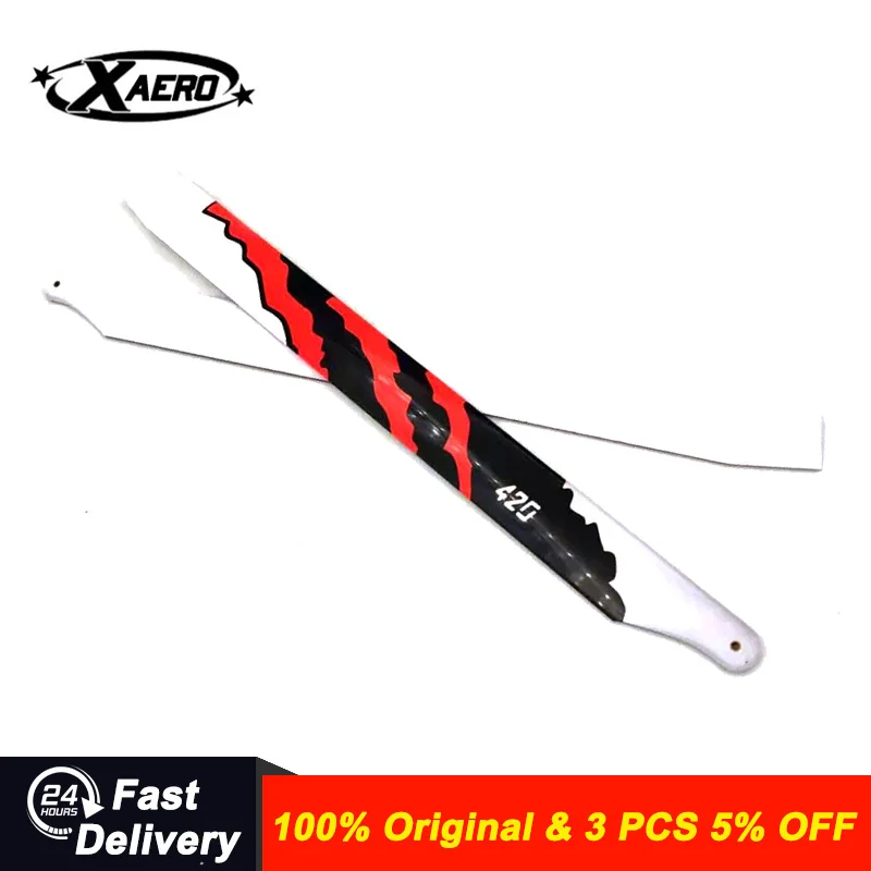 

XAERO 420MM Carbon Fiber Main Rotor Blades for SAB GOBLIN 420 380 G380 G420 Gobby Kraken Helicopter Parts RC Model Blades