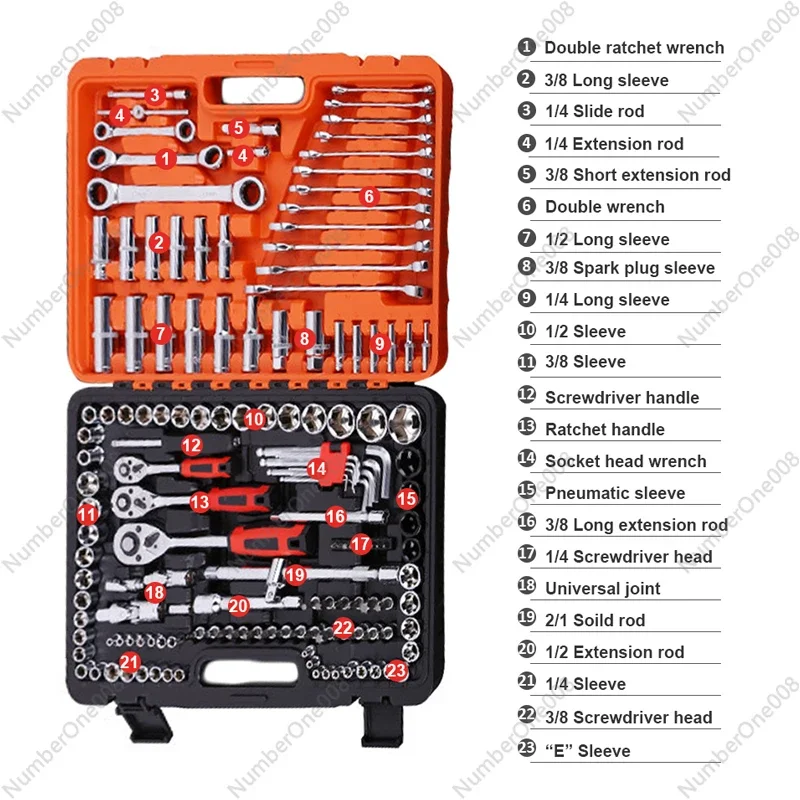 150 Pcs Mechanical Complete Mechanics Tool Sets Professional Motorcycle Repair Tools Set  Hand Household