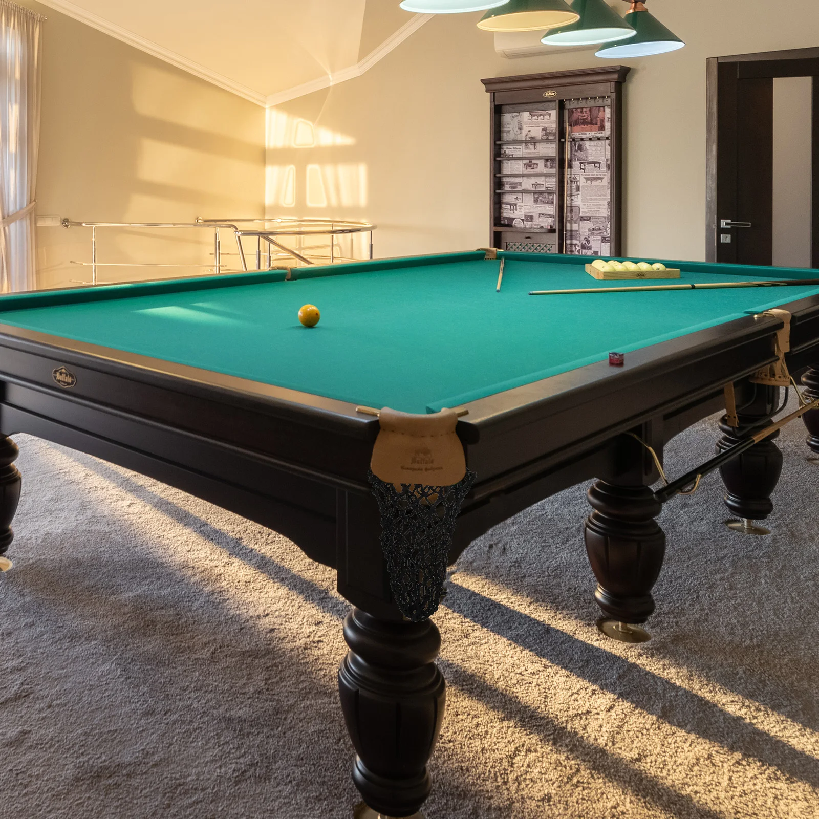 12 قطعة سلة البلياردو المتينة خيط القطن المواد طاولة بلياردو اكسسوارات عدة طاولة بلياردو جيوب البلياردو صافي الجيب #1