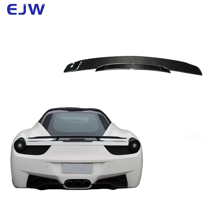 

For 2011-2016 Ferrari 458's Carbon Fiber Trunk Spoiler Car Specific Carbon Fiber Rear Spoiler Decoration