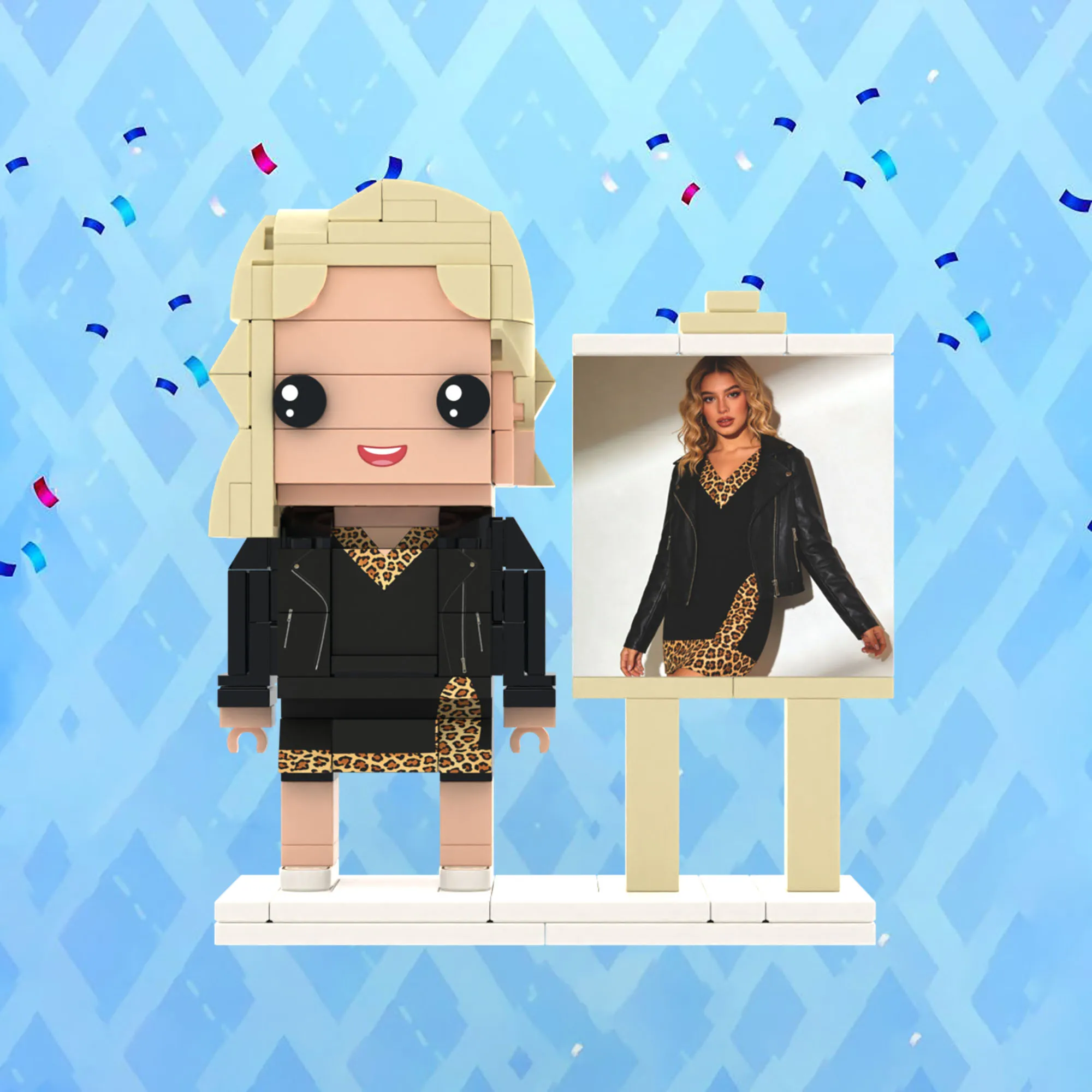 

Building Blocks Granules One People My Custom Brickfigures Photo Character Customization DIY Model Toys For Fans Ornament