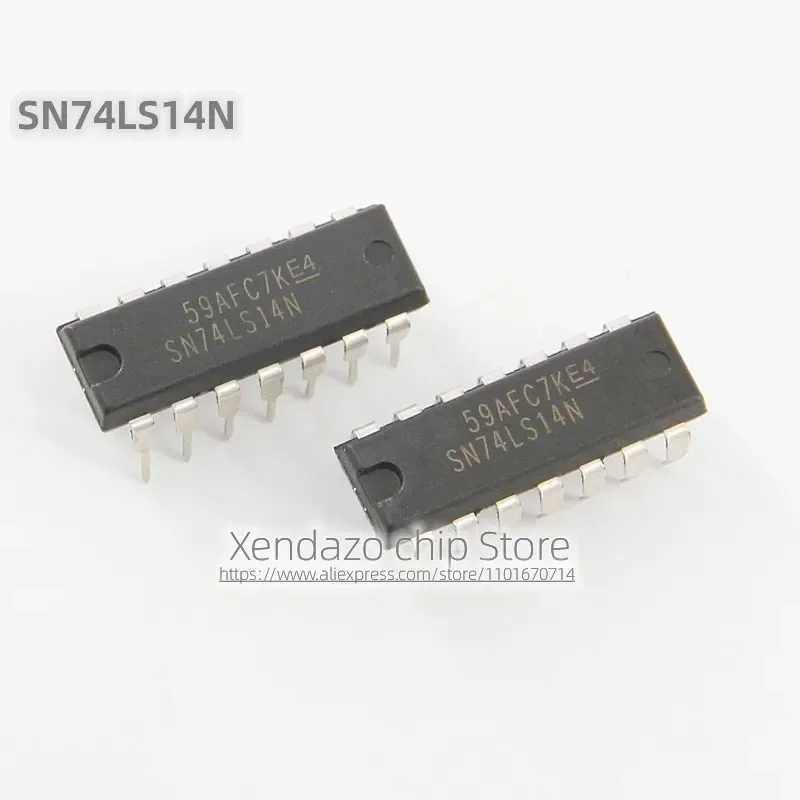 10pcs/lot SN74LS14N SN74LS14 DIP-14 package Original genuine Six phase inverted Smit trigger logic chip