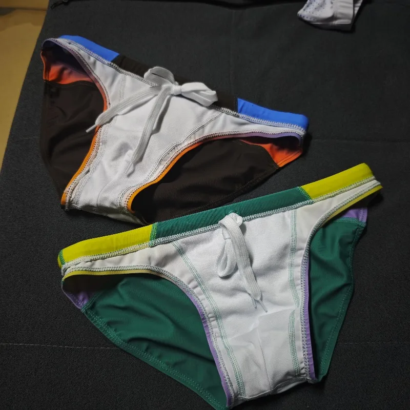 2026 Fashion Source gradual change printed men's briefs swimming trunks men's seaside swimming trunks wholesale 260904