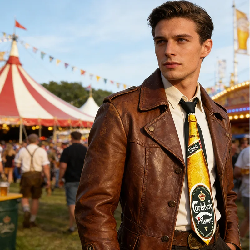 Cravate de la présidence pour hommes, chope à bière, cravates drôles, cadeau de robe formelle, chemise de mariage, fête Craings.com, design de