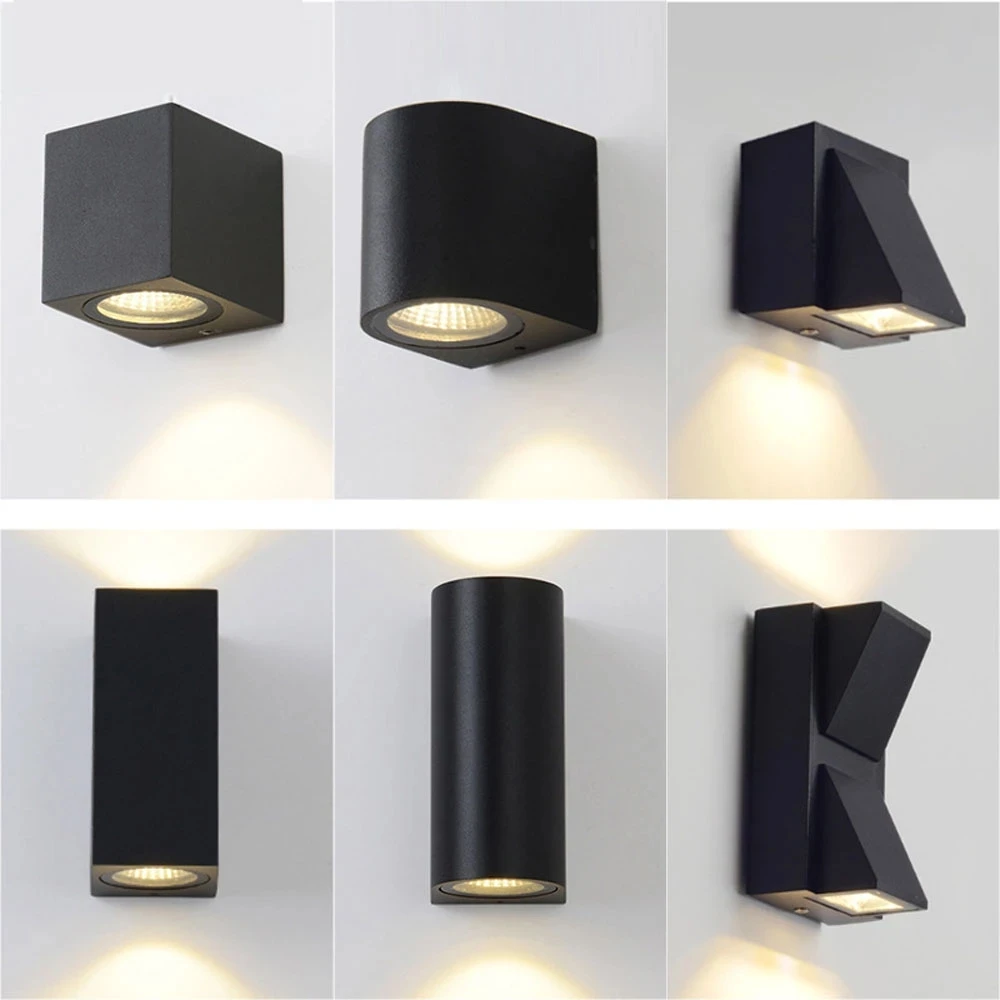 LED Outdoor Waterproof Wall Light 5W 10W Waterproof Grade IP65 Double Head Spotlight