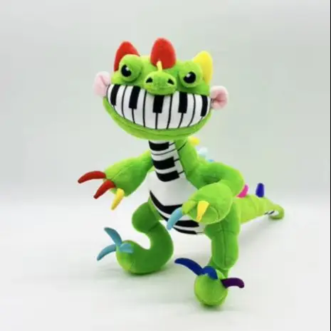 New Poppyed Pianosaurus  Cartoon Plush Doll Anime Nightmare Game Plushie Stuffed Pillow Doll  Birthday Gift Ornament Toy view 6