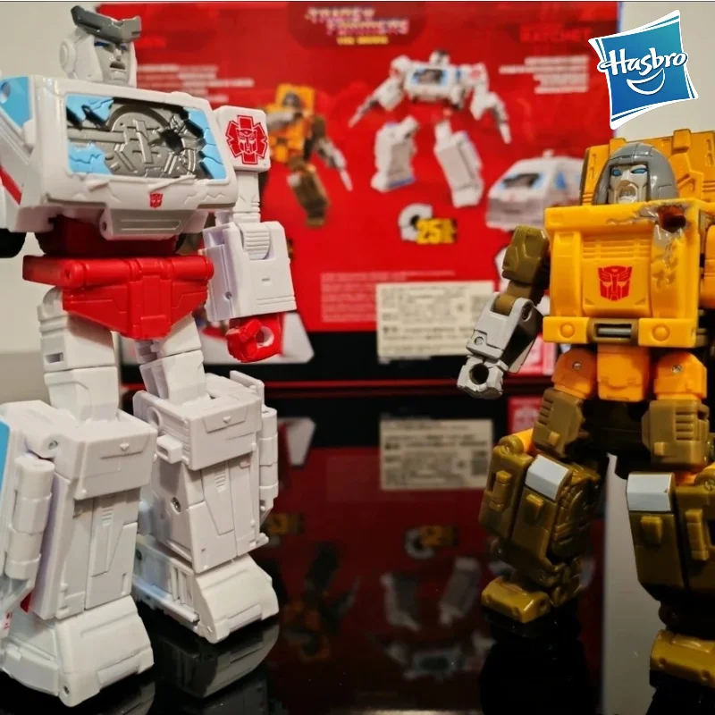 

В НАЛИЧИИ: Трансформируемые игрушки Hasbro The Movie1986 86-27 Brawn 86-28 Ratchet, коллекционные фигурки-роботы, подарки, хобби.