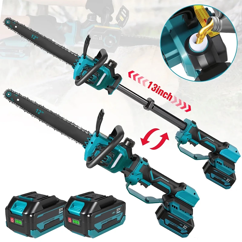 

12-Inch Brushless Motor Integrated Telescopic Cordless Pole Saw Mini Battery Chainsaw For Men OEM Customizable