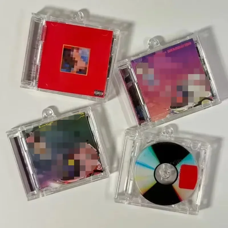 

Custom NFC Mini CD Keychain - Personalize Spotify with Kanye Graduation Music Lover Best Friend Birthday Gift for Her Unique