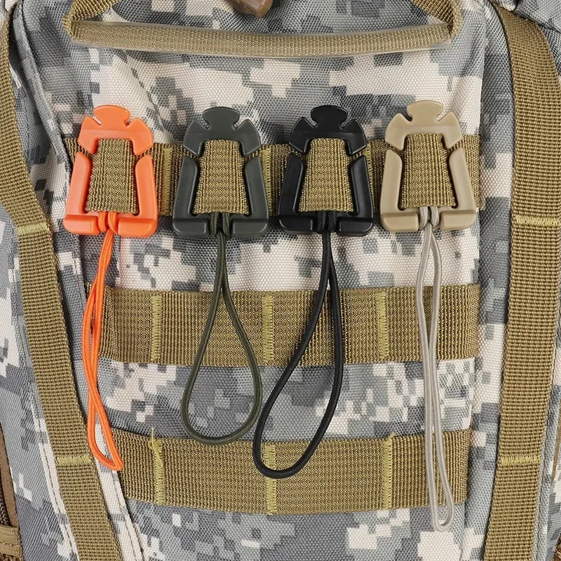 2/4/8Pcs Molle Backpack Buckle Carabiner Clips Outdoor Nylon Camping Bag Hanger Hook Clamp EDC Carabiner Survival Gear Tools