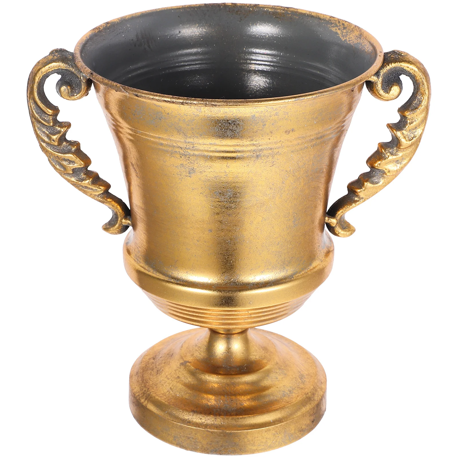 

Retro Iron Flower Pot Vintage Decorative Planter Flower Vase Wedding Festival Floral Container Home Decor Vases