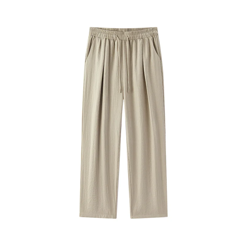 Semir Women Casual Pants Texture Mousse Relaxed White - Autumn Elegant Soft Wide Leg | Women's Pants