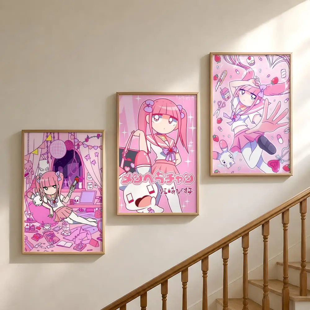 Character M-Menhera-chan Yami Kawaii Poster Waterproof HD Modern Peel And Stick Wall Decor Bedroom Living Room Dorm Office