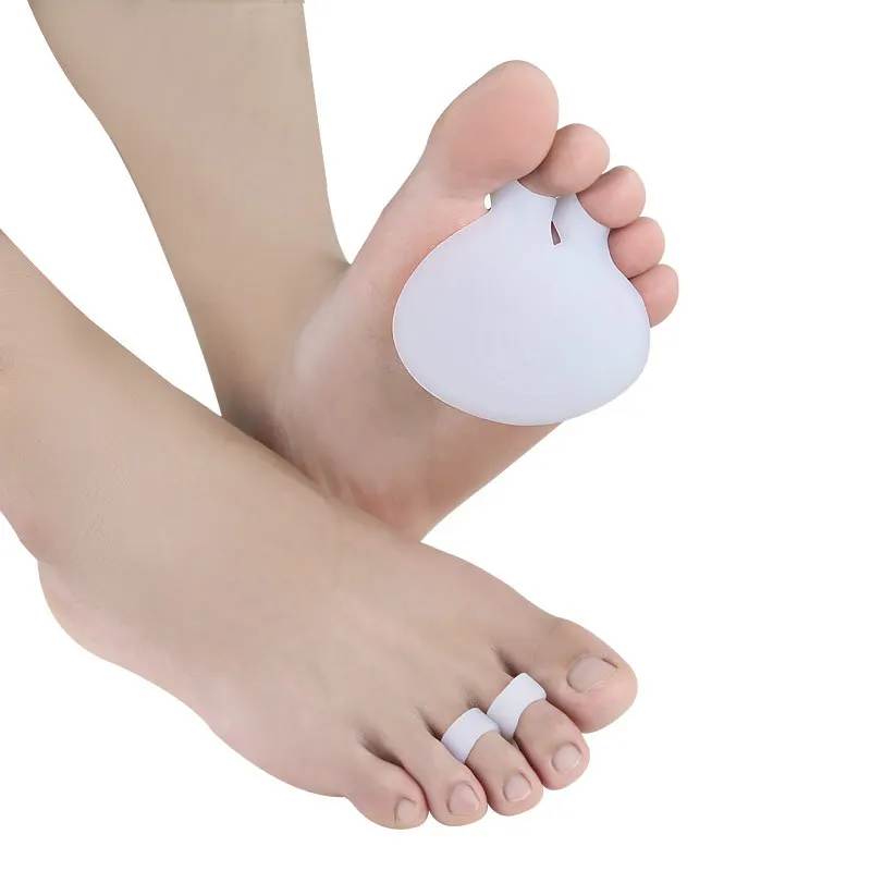 

2/4/6/8/10/12Pcs Forefoot Pad Toe Separator Cushion Silicone Pain Relief Shoes Insoles Toe Hallux Valgus Corrector Gel Foot Care