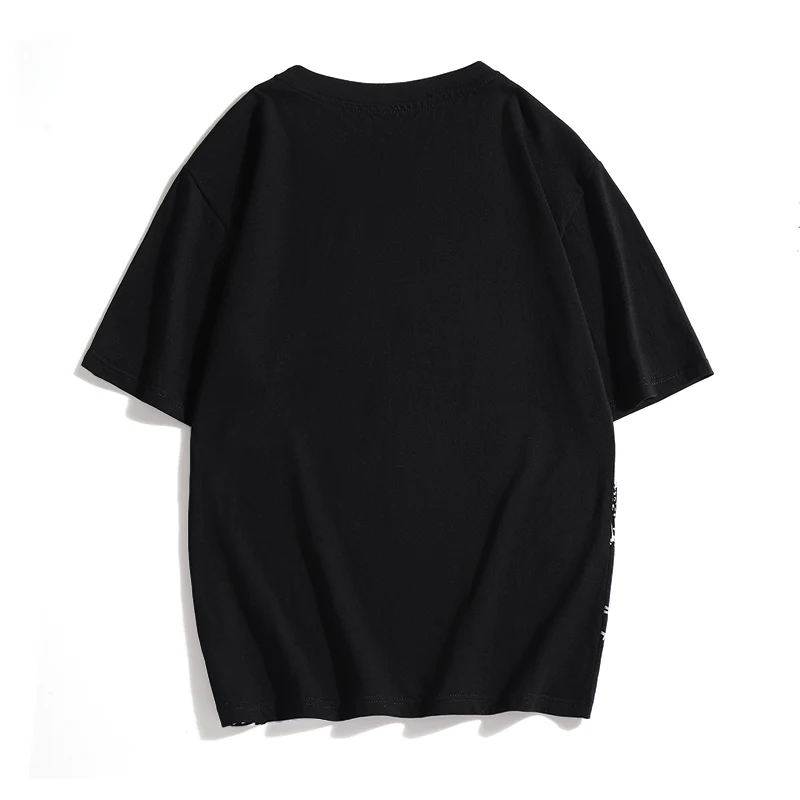 Fashion O-Neck Short Sleeve Color Printing Letter T-Shirts Men's Clothing 2024 Summer New Loose Casual Tops Korean Tee Shirt