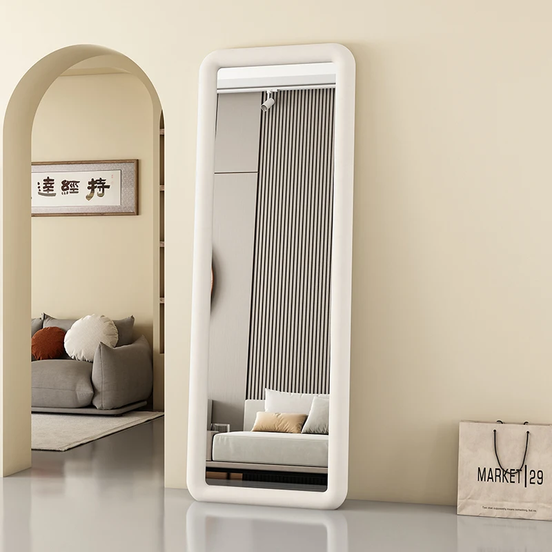 Design Funky Mirror Light Luxury Full Body Irregular Cosmetics Mirror Aesthetic Square Design Espelhos Living Room Decorations