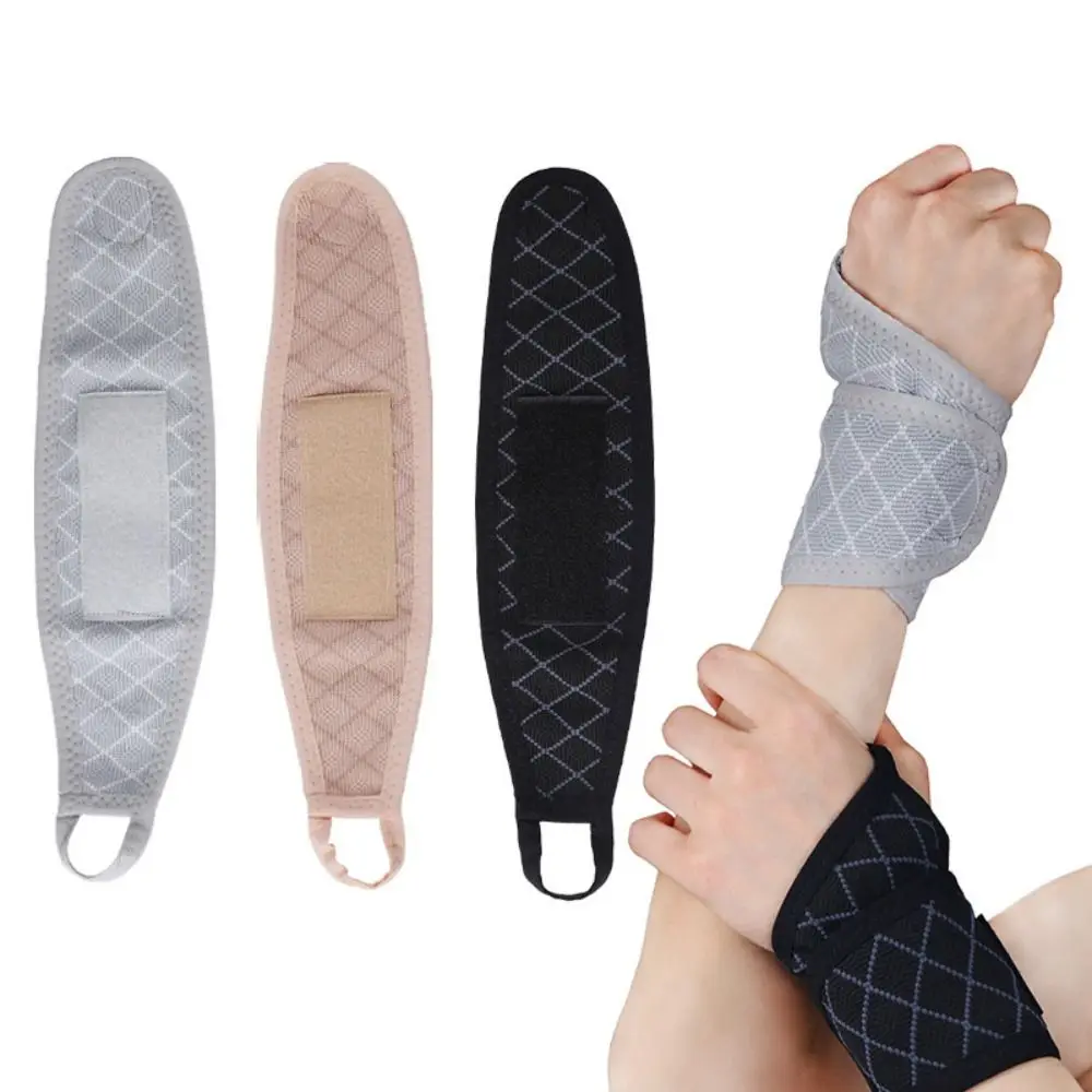 

Легкий и тонкий регулируемый браслет для защиты запястья, дышащий вязаный фитнес-браслет, устойчивый к скатыванию, компрессионный бандаж для поддержки запястья