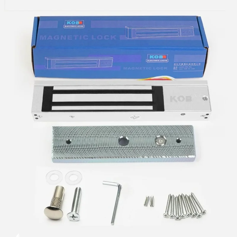 KOB Access Control 180kg Electromagnetic Lock Delayed Feedback Electric Lock Waterproof Electric Control Magnetic Lock
