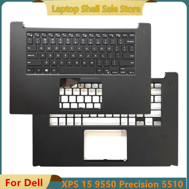 Imagem -01 - Laptop Case Superior Palmrest Tampa Teclado Retroiluminado Dell Xps 15 9550 Dell 5510 0jk1fy Jk1fy Novo laptop case superior palmrest tampa teclado retroiluminado dell xps 15 9550 dell 5510 0jk1fy jk1fy novo 01