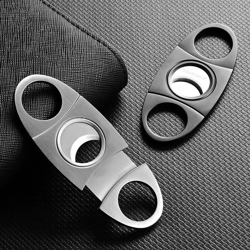 Stainless Steel Cigar Cutter Metal Guillotine Cigar Scissors Gift Portable Smoking Accessories For Man cool gadgets