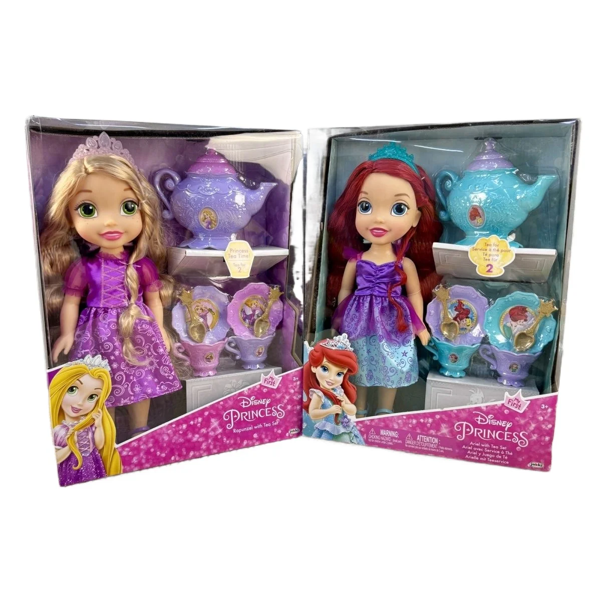 

Genuine Girls Play House Dolls Rapunzel Ariel Nancy Princess Elsa Scene Afternoon Tea Toys Set