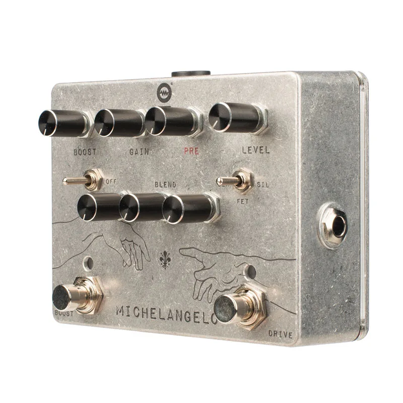 Guitar Accessories - Hand Made Guitar pedal Mchelangelo Overdrive Plus for Elettric Guitar - Made in Italy luxury fashion