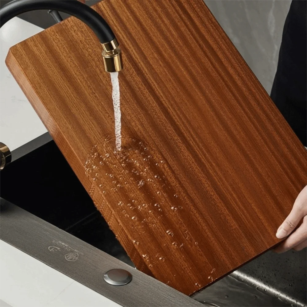 Antibacterial Wooden Cutting Board Mildew Proof Double Sided Solid Wood Chopping Board No Wax Non Slip Cutting Board Mats