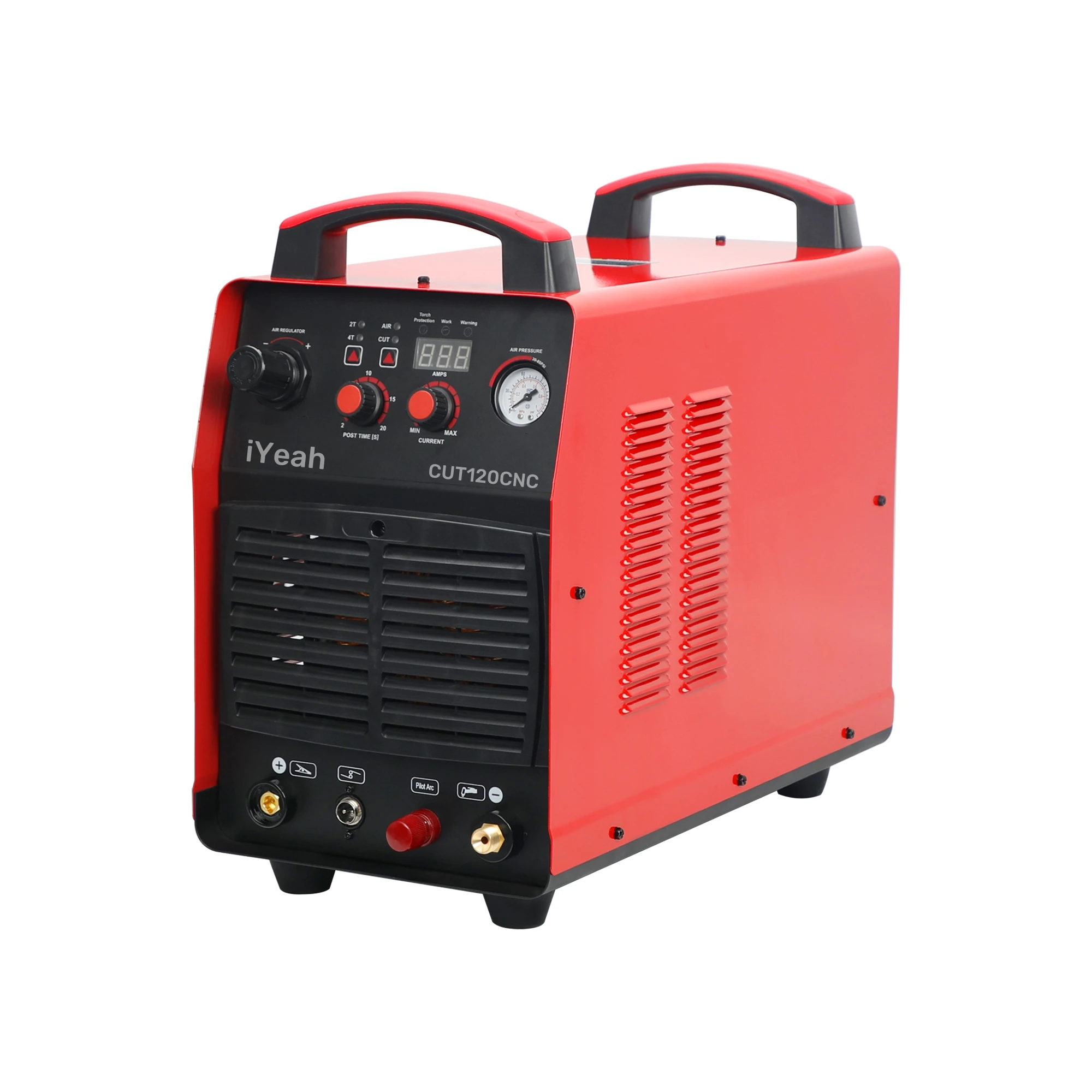 CNC Non-HF Pilot Arc CUT120CNC iYeah Plasma Cutter Welder 380V 120A IGBT Machine With IPX102 Torch Easy Cutting 50mm