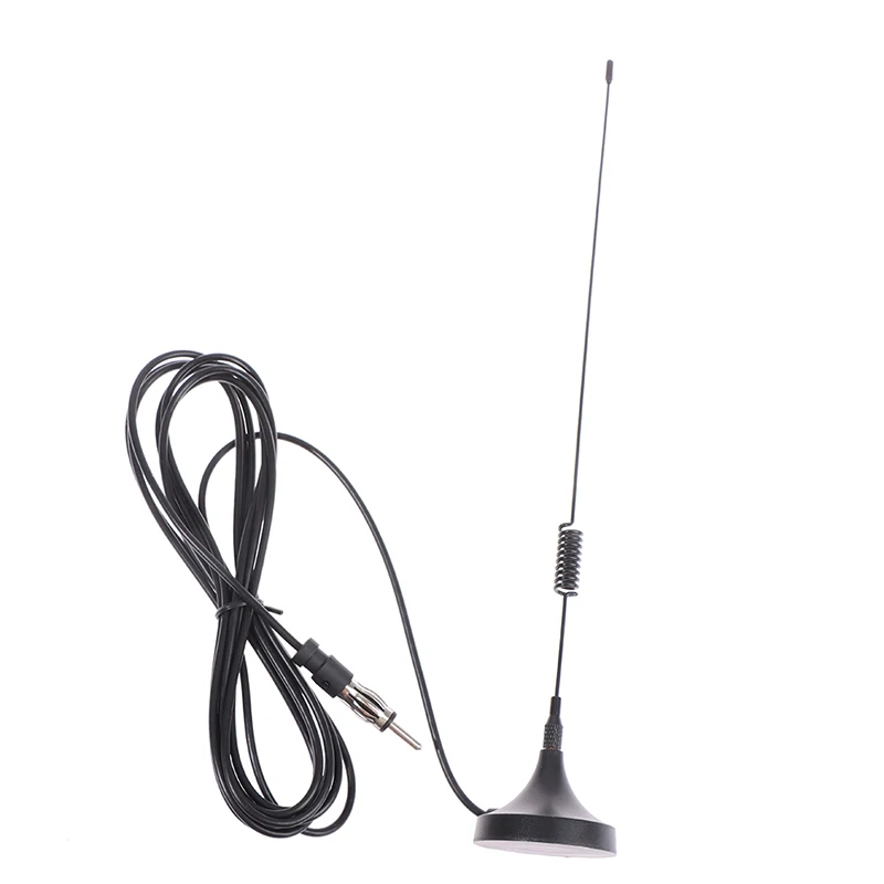 Car Signal Booster Antenna Auto Stereo Radio FM/AM Signal Aerial Magnetic Base