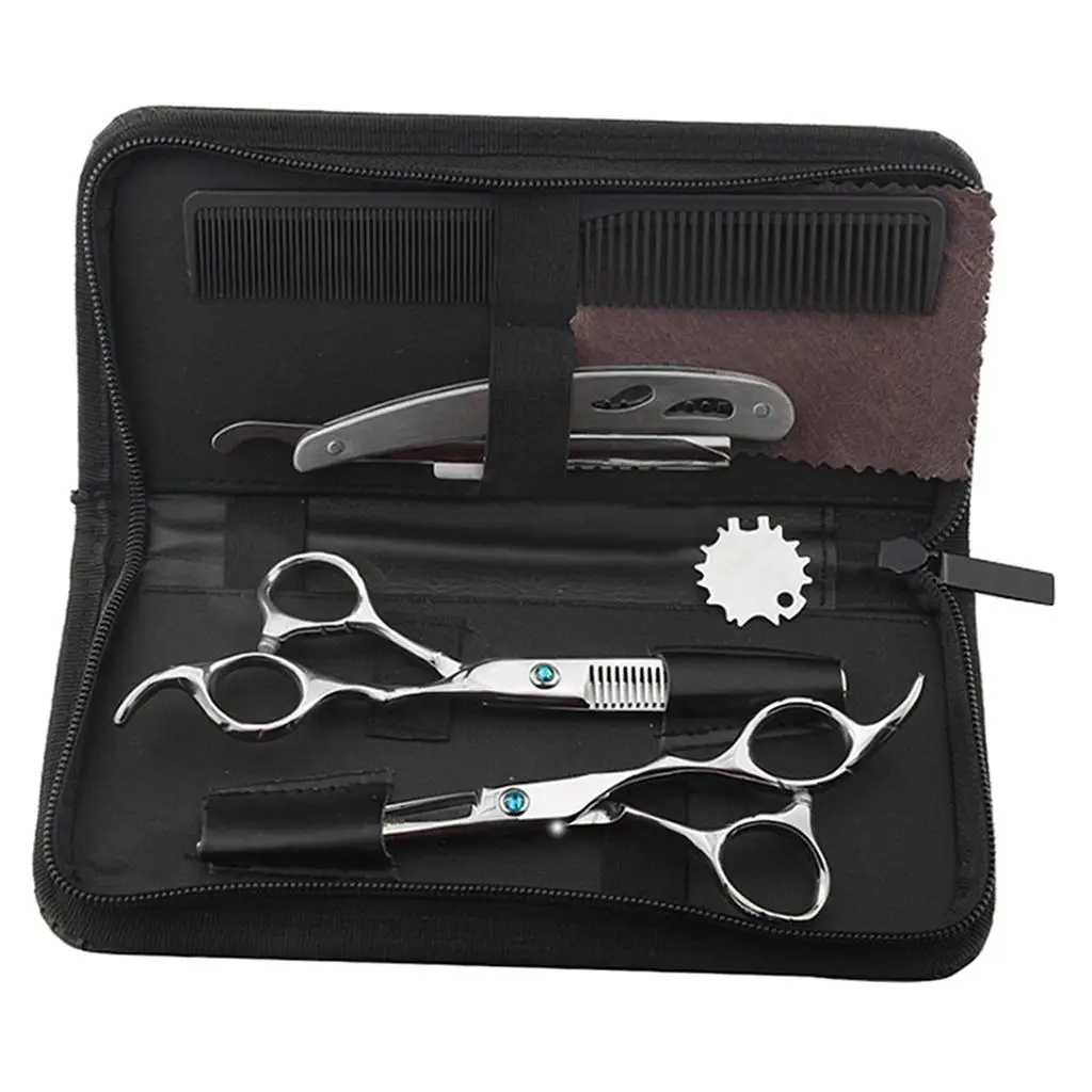 Barber Scissors Hairdressing Shears Hair Cutting Salon Comb 7''