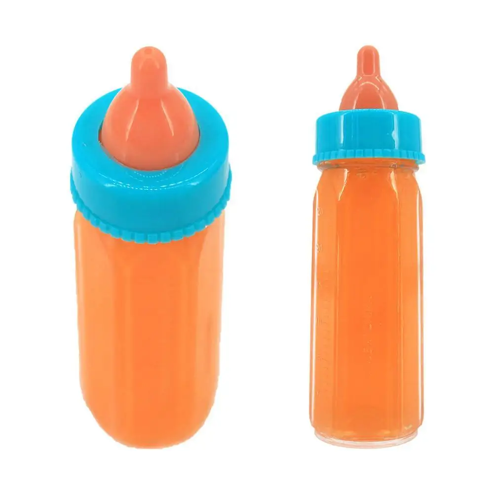 Magic Disappearing Baby Bottle Toy Set, Realistic Doll Feeding Accessories with Pacifier Juice Bottle Spoon, Pretend Play