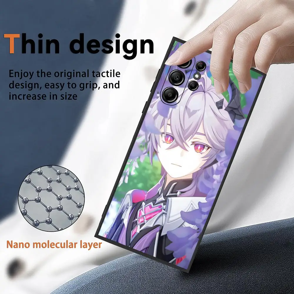 Durin G-genshin Impact Phone Case For Samsung Galaxy S25 S24 S22 S23 Ultra S21 S20 Plus Frosted Non-Slip Full Cover Soft Case