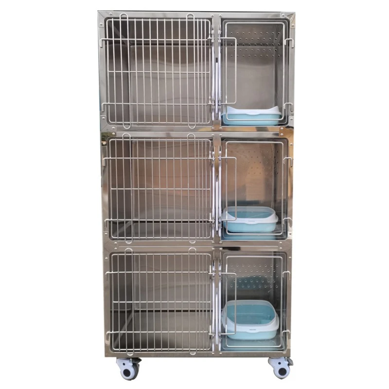 

Pet cage 304 stainless steel pet cat cage