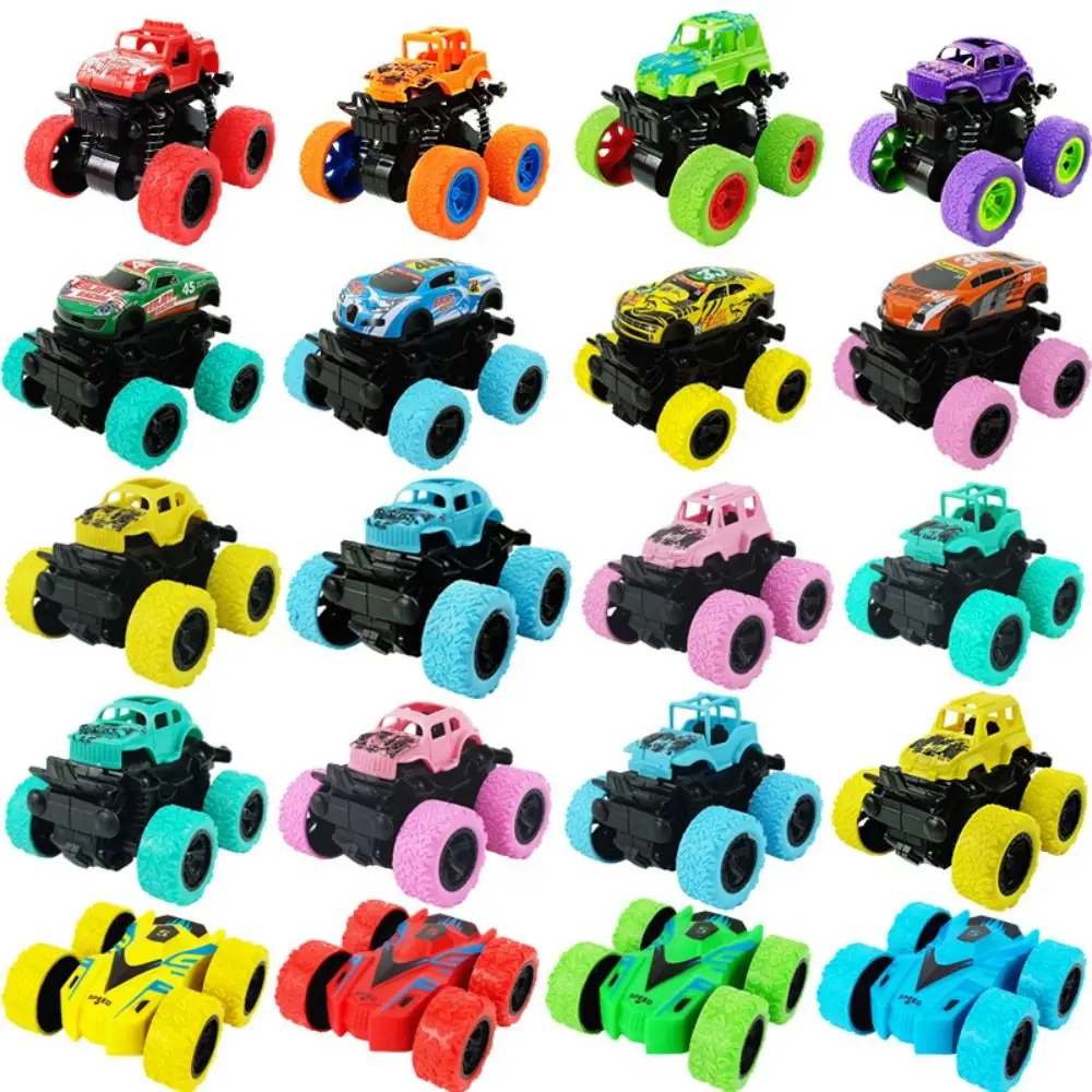 Pull Back Four-wheel Drive Stunt Car Rotated With 360° Inertial Rotation Stunt Off-road Vehicle 9 Styles ABS Material