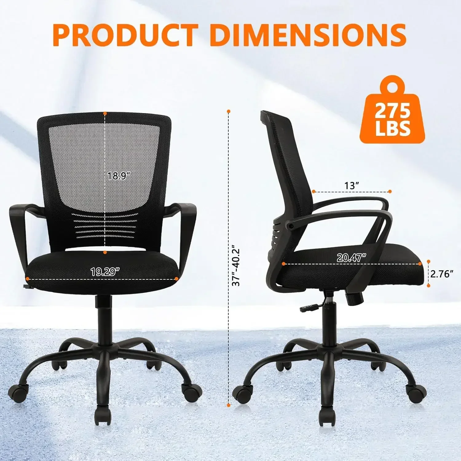 [Discounted Price, Hot Sale!]Office Chair Ergonomic Rolling Computer Desk Chair with Lumbar Support, Mesh Swivel Executive Chair